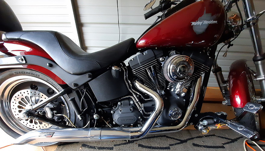 Chrome Turnout Style Muffler for Harley Davidson Shovelhead Motorcycles 